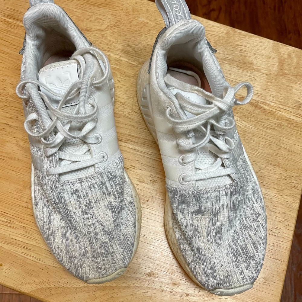 White Adidas NMD shoes size 7